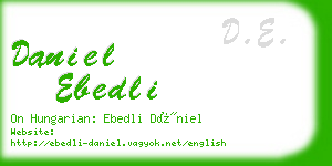daniel ebedli business card
